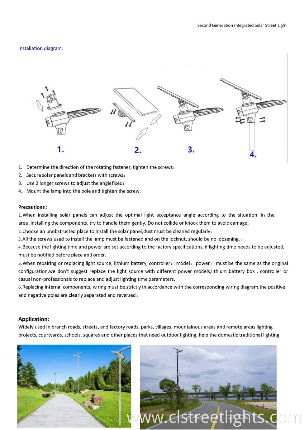 10000lm Outdoor Public Road All in Two Semi-Integrated Solar LED Street Light